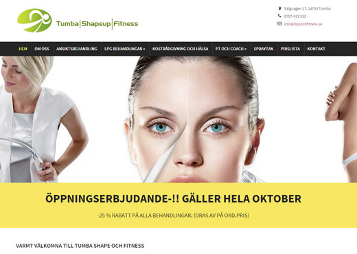 Tumba shape och fitness